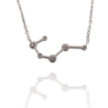 Collar con la Constelación de "Cáncer" en Acero Plateado Circonitas
