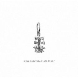Colgante Cruz de Caravaca Mini en Plata de Ley 925mls
