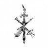 Colgante Cristo de la Buena Muerte en Plata de Ley 925mls