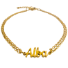 Pulsera con nombre de Alba en Acero Hipoalergénico 316l